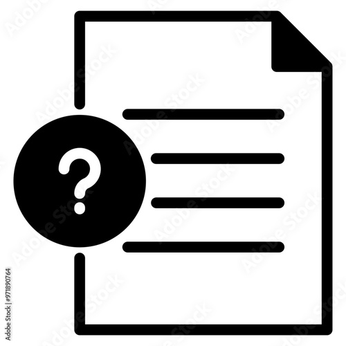 missing file, document with question mark icon