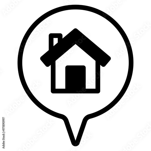 address, home location icon