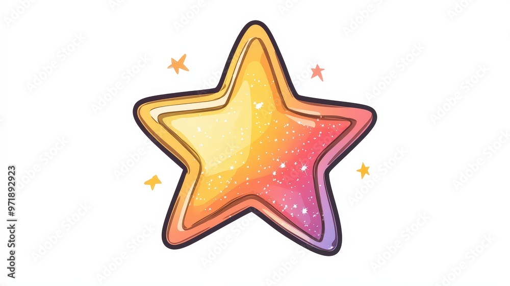 Doodle Style Sparkle Star PNG Sticker with Transparent Background for Whimsical Designs Doodle Style Sparkle Star PNG Sticker with Transparent Background for Whimsical Designs