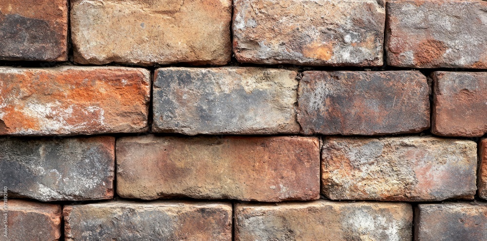 Close-up of an Old Weathered Brick Wall Close-up of an Old Weathered Brick Wall