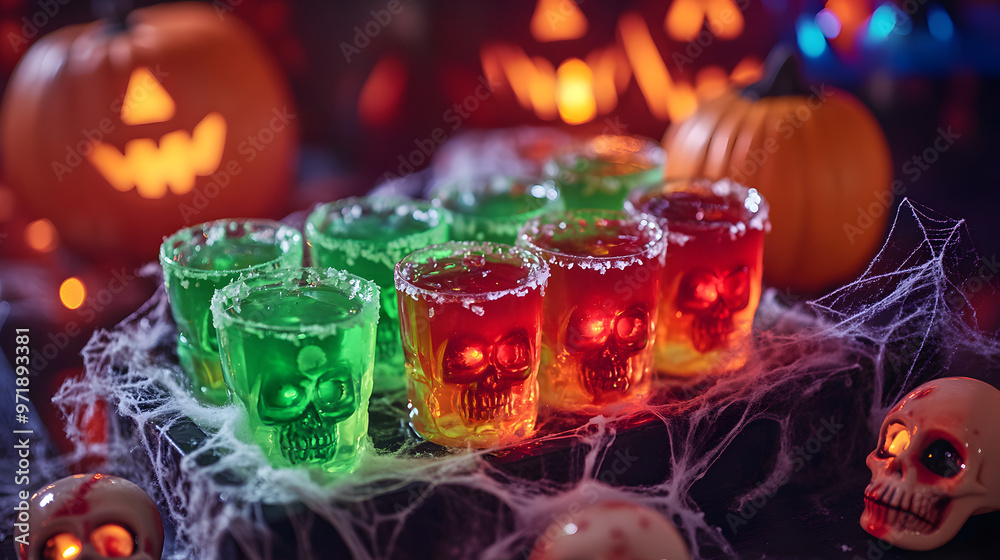 Creepy Halloween Jello Shot Tray Creepy Halloween Jello Shot Tray