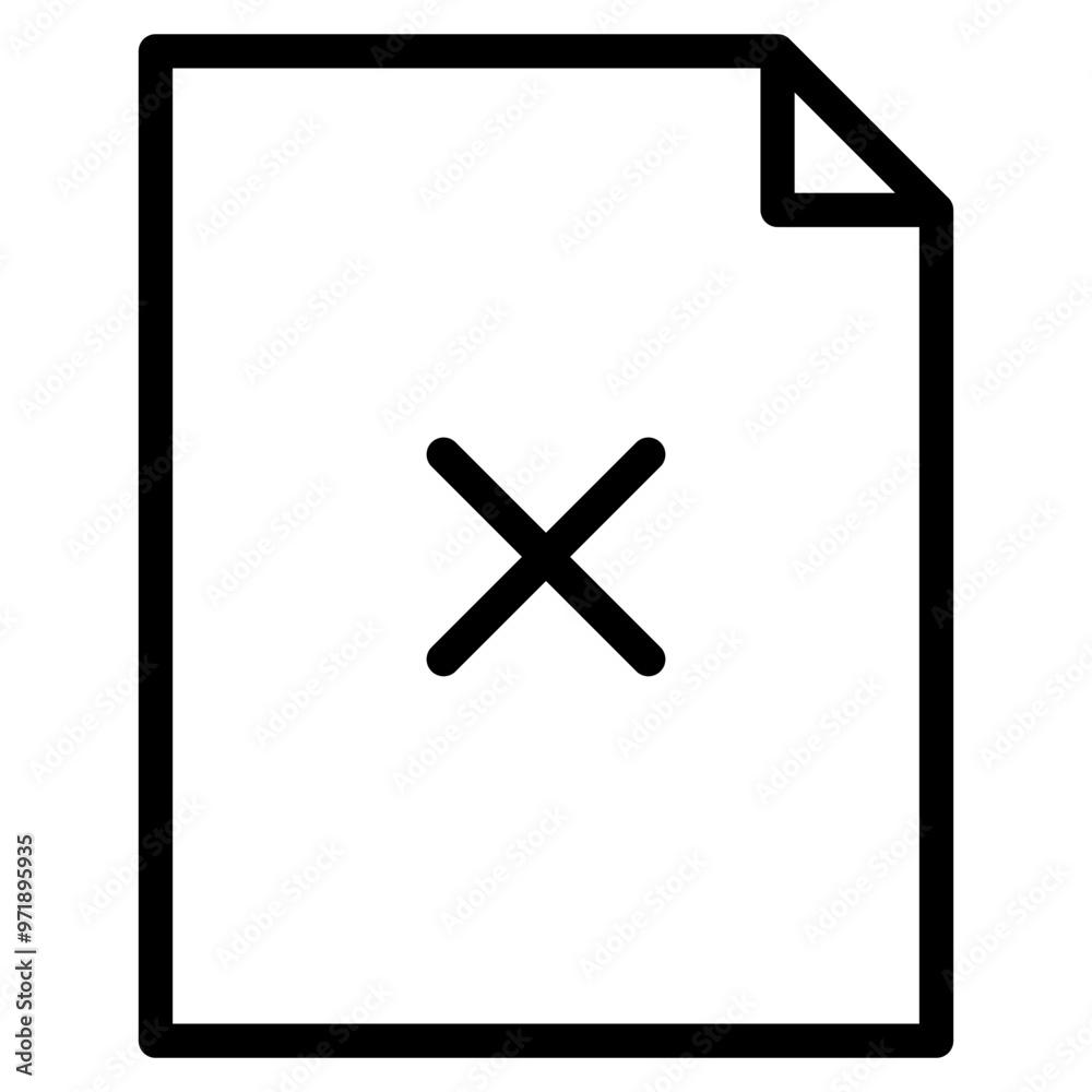 file document with cross icon
file document with cross icon