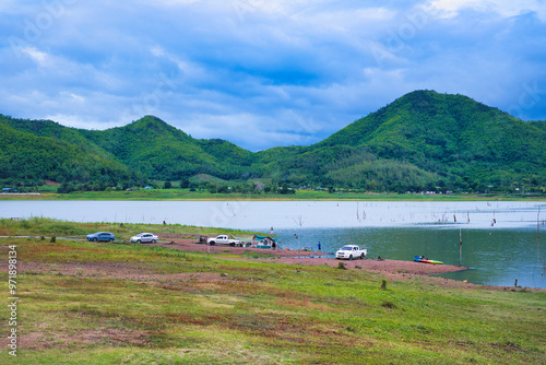 ラムタプーン ダム　スパンブリー・タイ　อ่างเก็บน้ำลำตะเพิน Lam Taphoen Dam at Supan Buri, Thailand photo