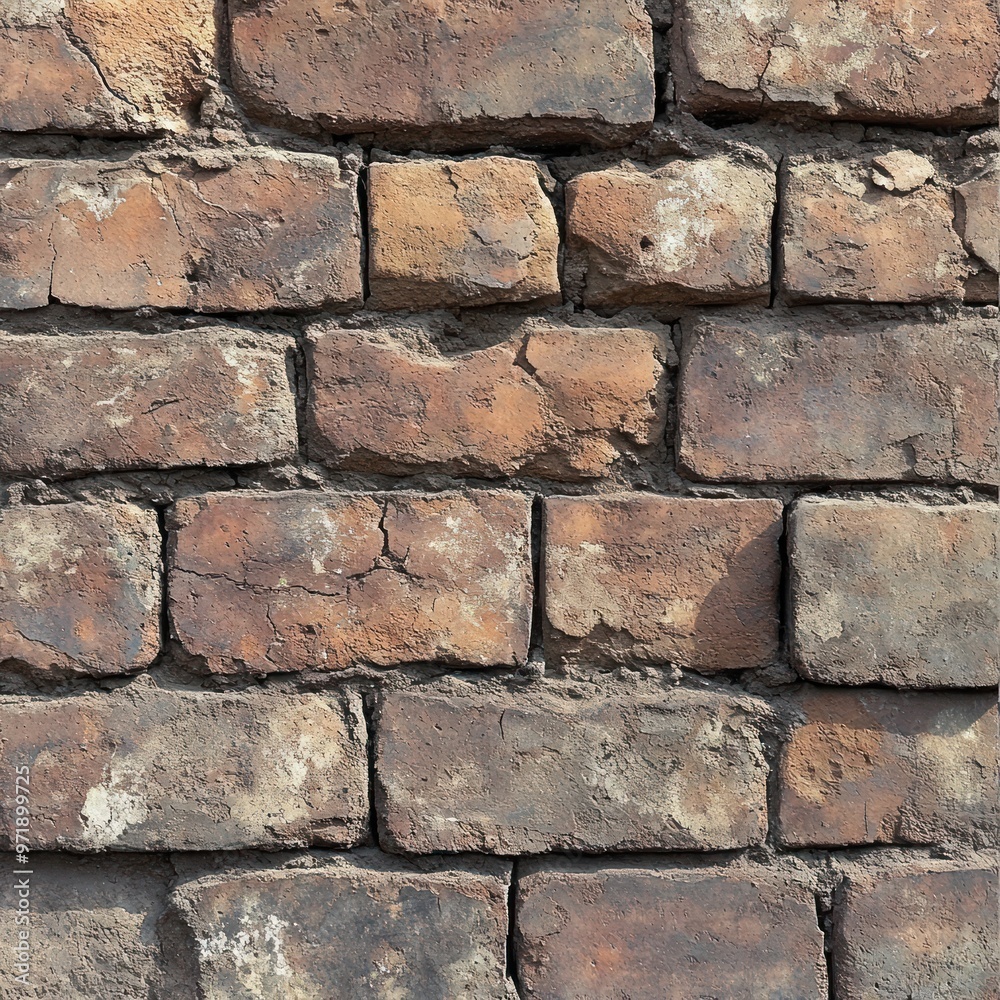 Close-up of an Old Weathered Brick Wall Close-up of an Old Weathered Brick Wall