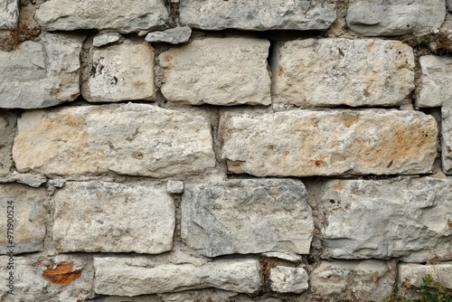 A Close-Up of a Rough Stone Wall