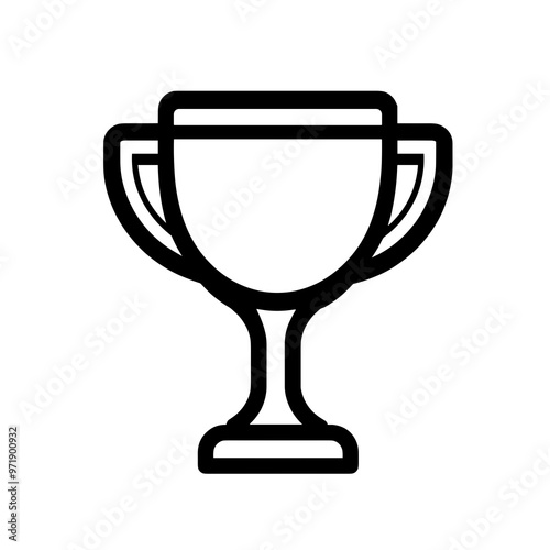 This trophy icon represents victory and accomplishment, often used in contexts related to awards, competitions, and celebrations for achievements