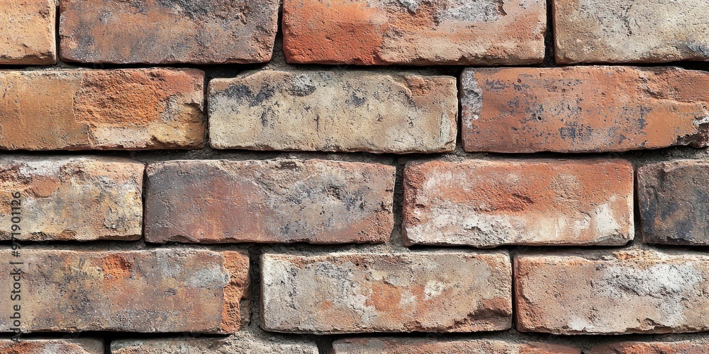 Weathered Brick Wall Texture Closeup Weathered Brick Wall Texture Closeup