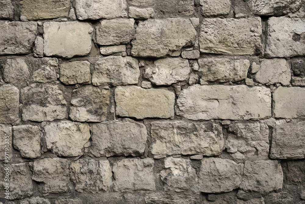A Wall Constructed of Rough-Hewn Stone Blocks A Wall Constructed of Rough-Hewn Stone Blocks
