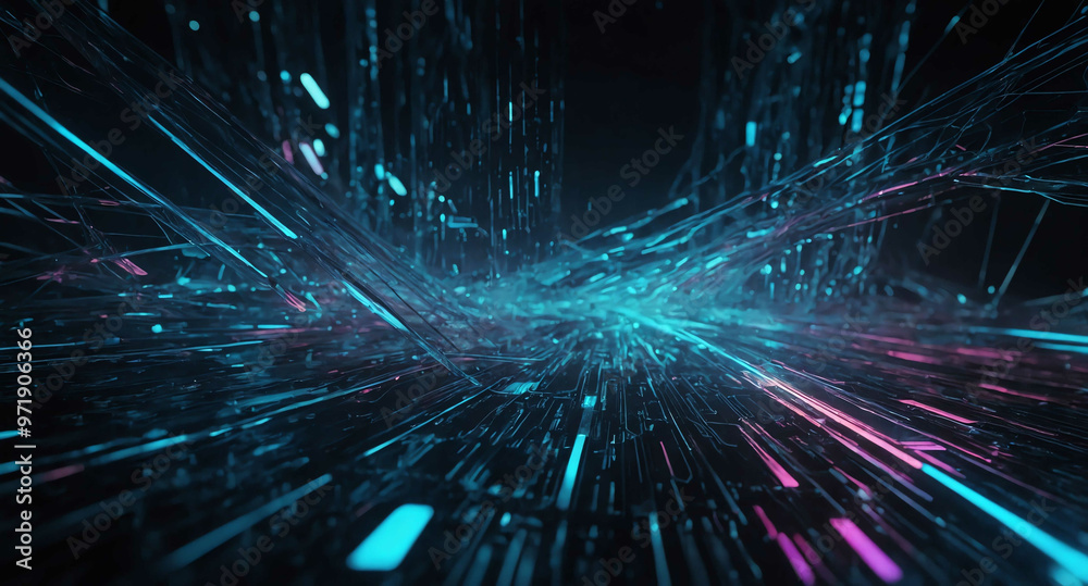 Futuristic tech network glowing abstract background Futuristic tech network glowing abstract background
