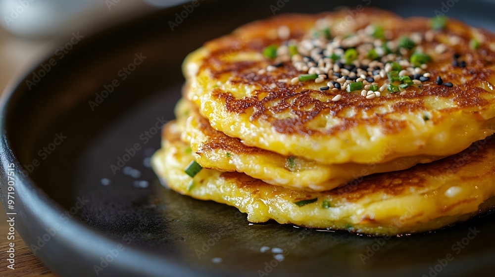 Korean style Egg vegetable pancakes : Generative AI Korean style Egg vegetable pancakes : Generative AI