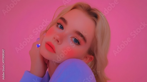 Makeup, face shots