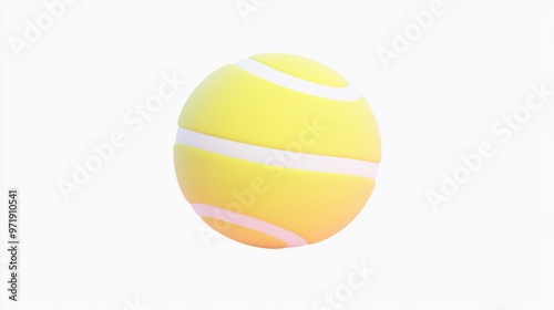 Tennis ball png sticker, sport object transparent background 