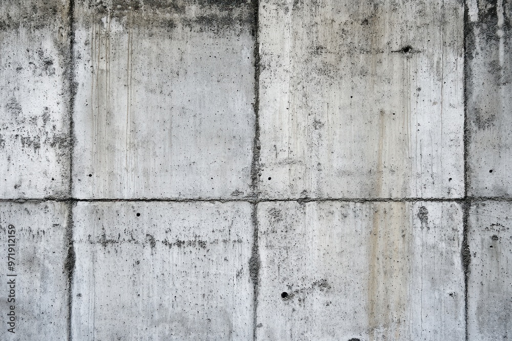 Obraz premium Weathered Concrete Wall with Four Panels