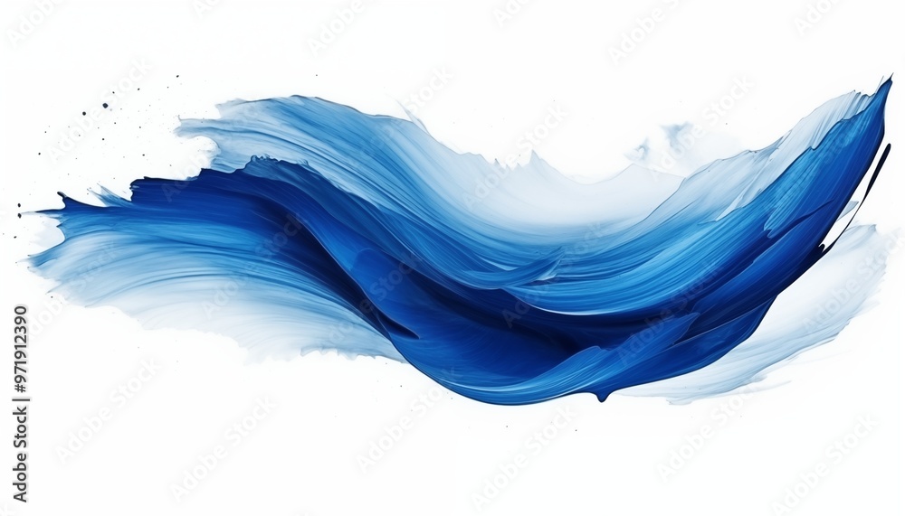Fototapeta premium blue blue paint water splash