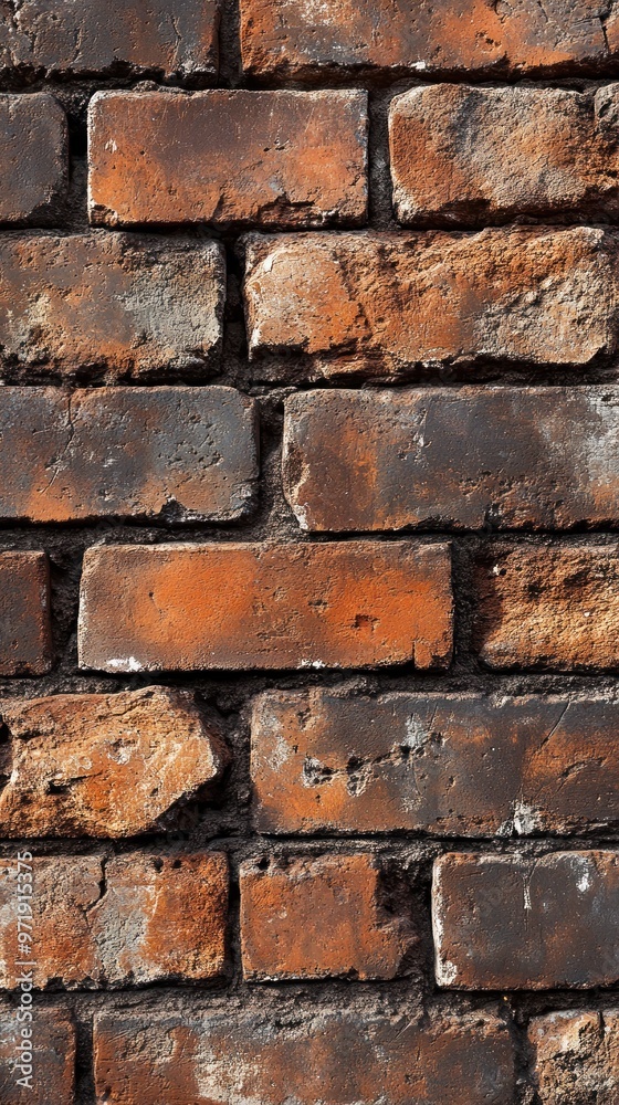 Close-up of a Weathered Brick Wall Close-up of a Weathered Brick Wall