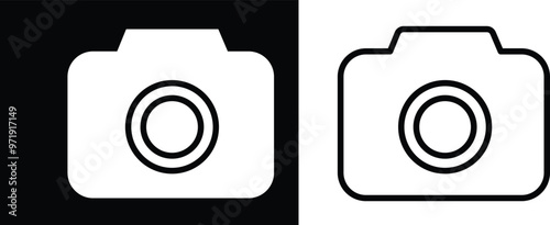 illustration of a bottle of water  camera icon set of cameras 