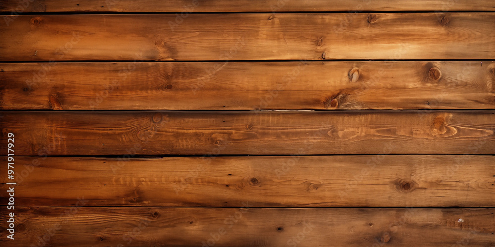 Naklejka premium Brown Wooden Planks Texture Background