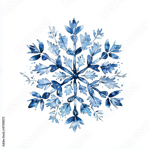 A snowflakes, isolated on a...