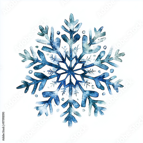 A snowflakes, isolated on a...