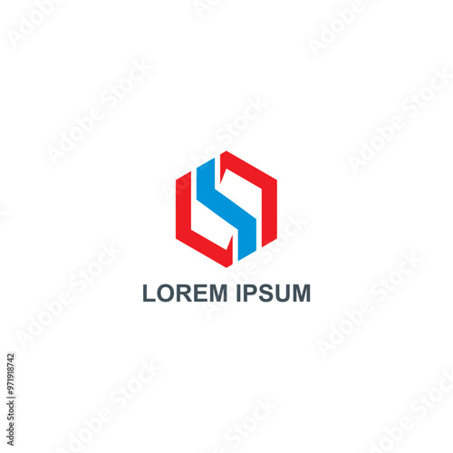 Free Download Polygon line business logo - GFXLoad