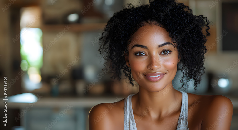 “A Close-Up Portrait of an Attractive African American Woman”
“A Close-Up Portrait of an Attractive African American Woman”