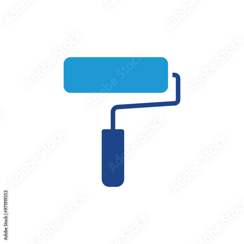 Paint roller icon, Paint roller sign vector 