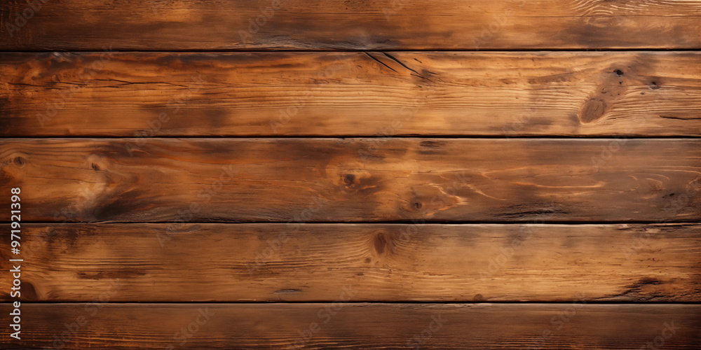Fototapeta premium Rustic Brown Wooden Plank Texture Background
