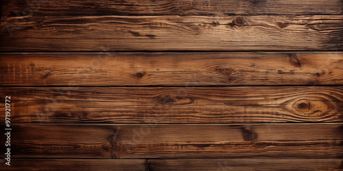 Dark Brown Wooden Plank Texture Background