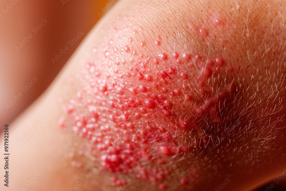 Fototapeta premium irritation of the child's leg