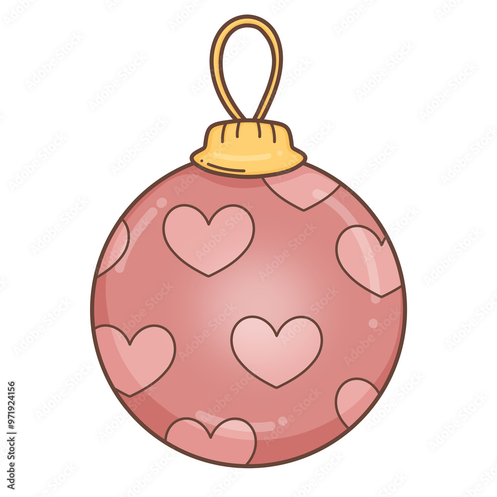 Christmas ball in trendy groovy hippie style.Merry Xmas 70s illustration Happy Winter holidays. Christmas ball in trendy groovy hippie style.Merry Xmas 70s illustration Happy Winter holidays.