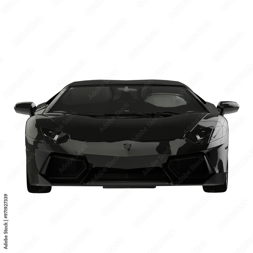 Naklejka premium car render photo collection