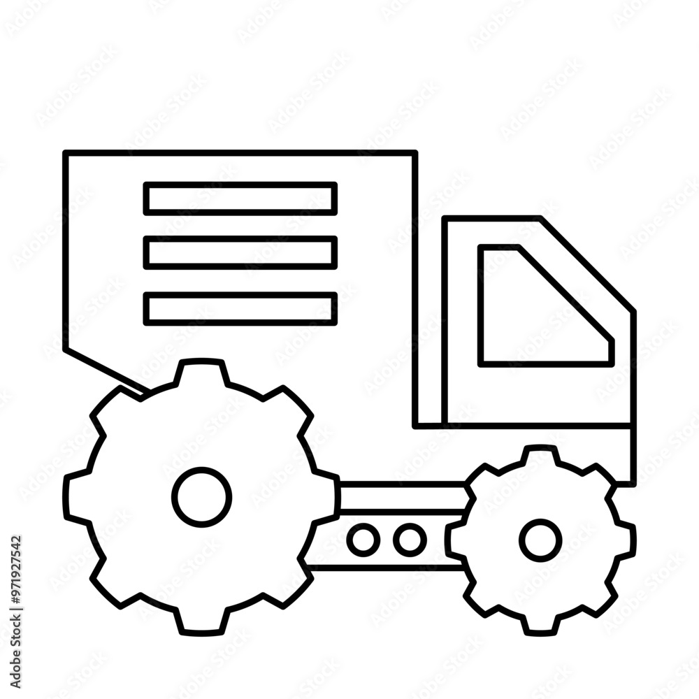 truck of construction tool outline icon collections truck of construction tool outline icon collections