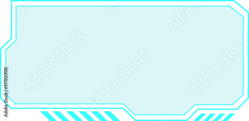 Hud frame futuristic tech element