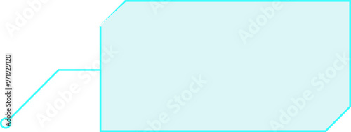 Hud frame futuristic tech element