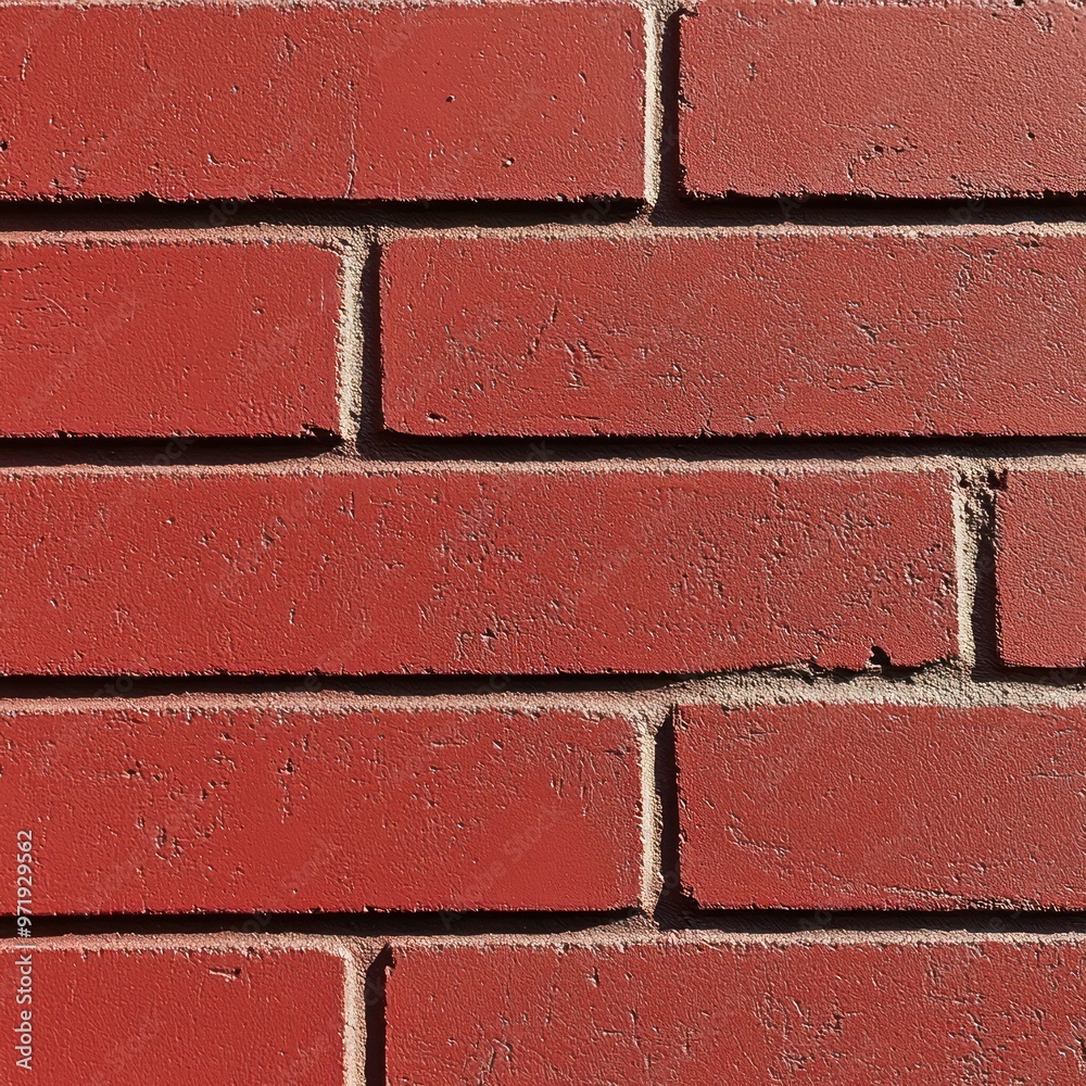 Close-up of a Red Brick Wall with Rough Texture Close-up of a Red Brick Wall with Rough Texture