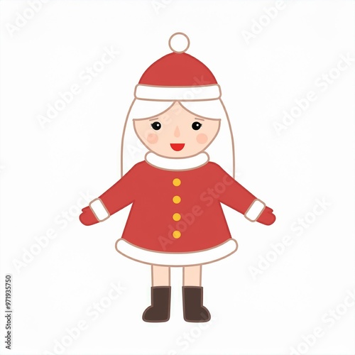 santa claus illustration isolated on white