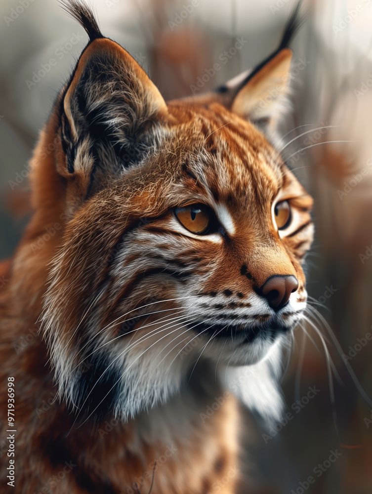 Majestic Andean Mountain Cat in the Andes, close up wildlife portrait Majestic Andean Mountain Cat in the Andes, close up wildlife portrait
