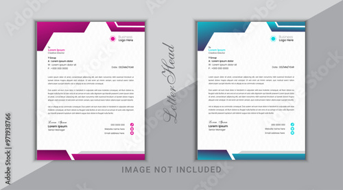 Creative modern aesthetic letterhead design
