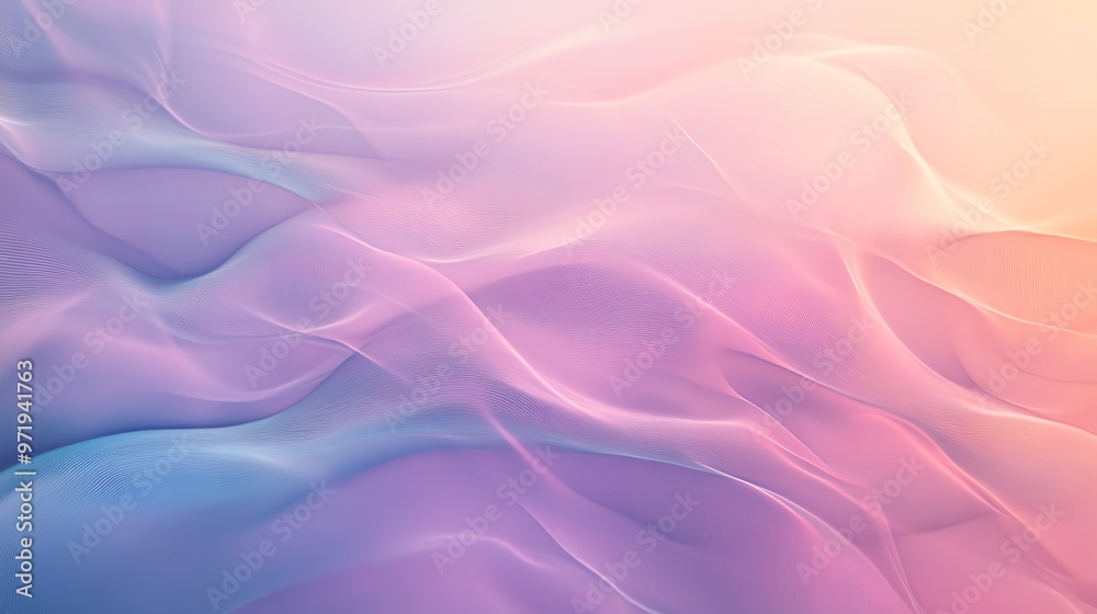 Fluid rhythmic waves in soft pastel tones, creating a serene, calming atmosphere, calming rhythms abstract, soothing background for relaxation projects Fluid rhythmic waves in soft pastel tones, creating a serene, calming atmosphere, calming rhythms abstract, soothing background for relaxation projects
