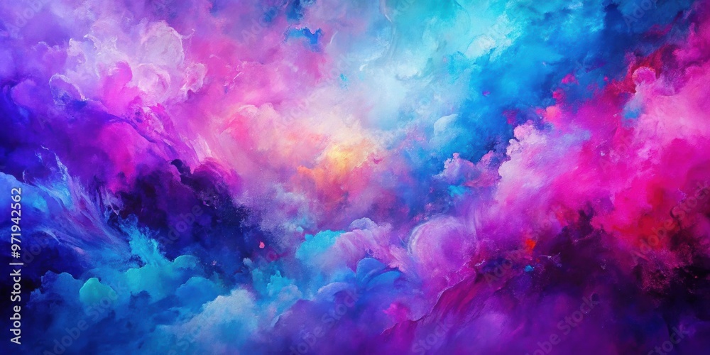 Abstract painting featuring vibrant purple, pink, and blue hues , art, colorful, modern, contemporary, vibrant, abstract, painting Abstract painting featuring vibrant purple, pink, and blue hues , art, colorful, modern, contemporary, vibrant, abstract, painting