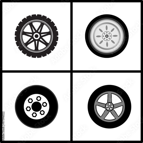 four elements of car wheels