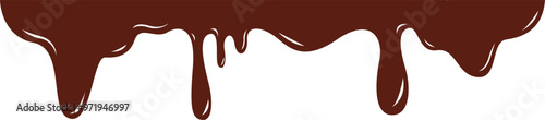 Chocolate Melted Border Illustration