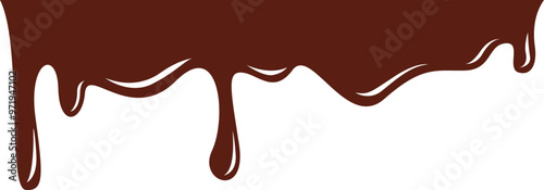 Chocolate Melted Border Illustration