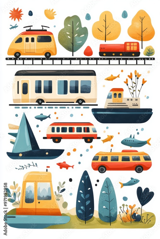 Transportation Illustration