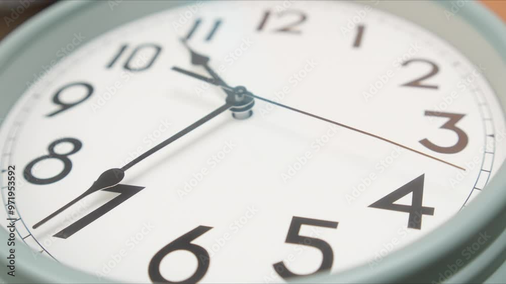 Close-up Time Lapse Wall clock Startime 10.30 am. Close-up Time Lapse Wall clock Startime 10.30 am.