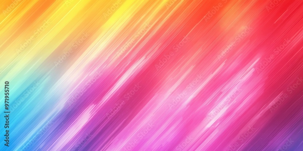 Obraz premium Abstract Diagonal Lines with Rainbow Gradient Colors