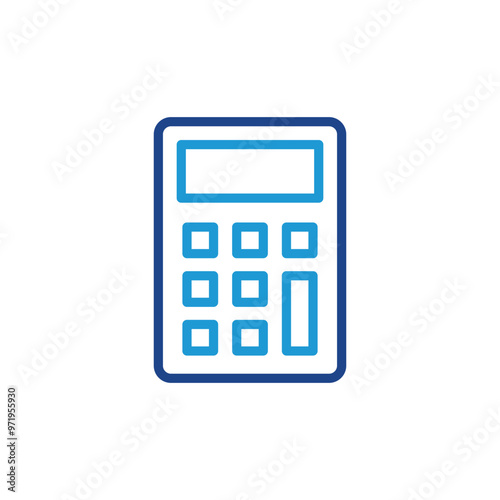 Calculator icon, calculator sign vector