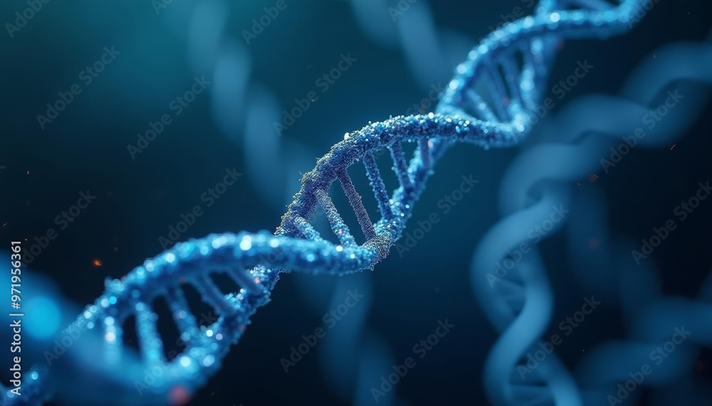 Exploring the blueprint of life DNA strands in a microscopic view Exploring the blueprint of life DNA strands in a microscopic view
