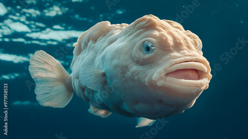 a blobfish in the ocean photo