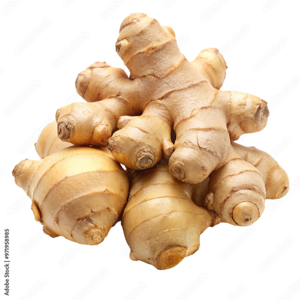 Ginger root Isolated on transparent background. Ginger root Isolated on transparent background.